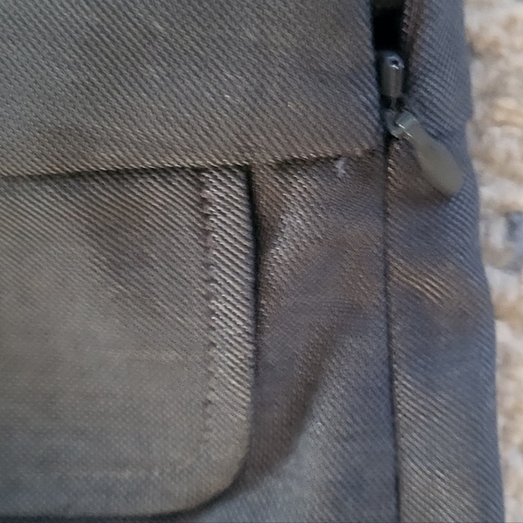 St. John Dark Seaglass Fashion Fit Wool Silk Wide Leg Side Zip Trousers Size 16 - Picture 6 of 10